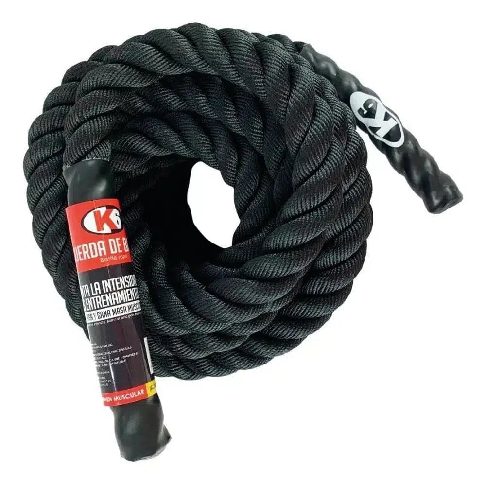 Cuerda De Acondicionamiento Crossfit Negra - K6